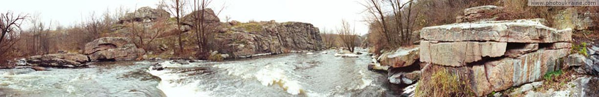 Village Buky. Canyon of Hirskyi Tikych river Cherkasy Region Ukraine photos