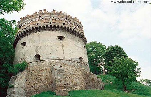 Town Ostroh. New or Circle Tower Rivne Region Ukraine photos