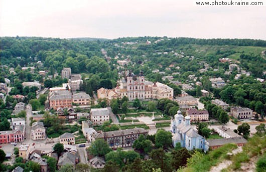 Town Kremenets. Landscape from Bona Hill Ternopil Region Ukraine photos