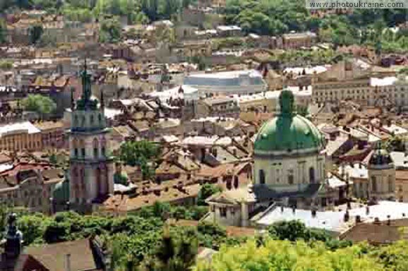 City Lviv. Cities landscape Lviv Region Ukraine photos
