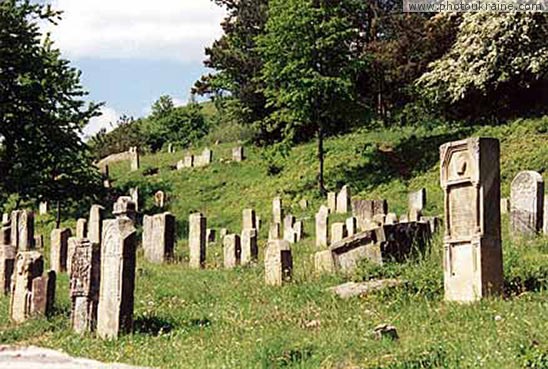 Small town Staryi Sambir. Old Judish cemetery Lviv Region Ukraine photos