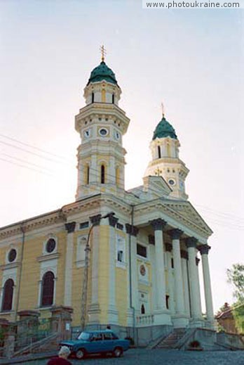 Town Uzhhorod. Erection of the Cross Cathedral Zakarpattia Region Ukraine photos