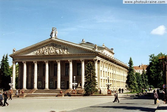 City Ternopil. Regional theatre Ternopil Region Ukraine photos