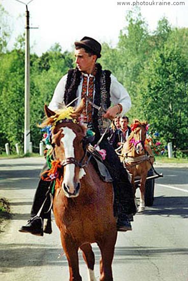 Small town Putyla Chernivtsi Region Ukraine photos