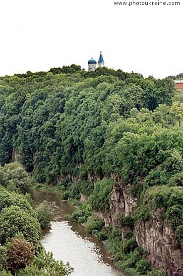 Town Kamianets-Podilskyi. Canyon of Smotrych river Khmelnytskyi Region Ukraine photos