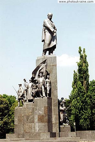  die Stadt Charkow. Das Denkmal Tarasu Schewtschenko
Gebiet Charkow 