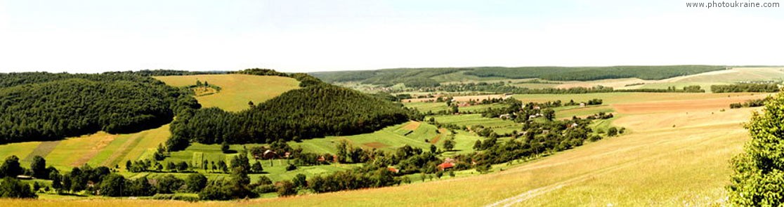 Road Rohatyn  Berezhany. Landscape Ivano-Frankivsk Region panorama   photo ukraine