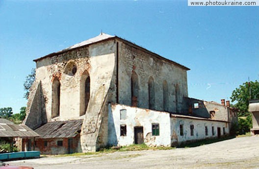 Town Pidhaytsi. Ruins of synagogue Ternopil Region Ukraine photos