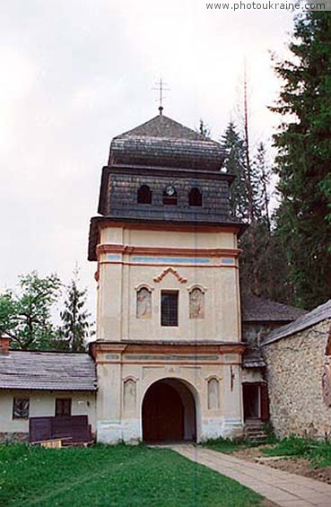 Village Maniava. Monastery Maniava skit Ivano-Frankivsk Region Ukraine photos