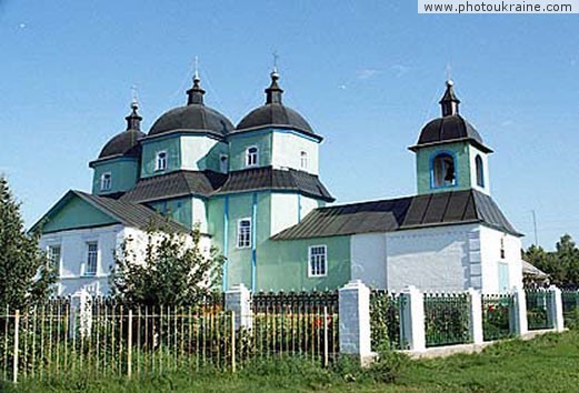  die Siedlung Ol'shany. Die nikolaewere Kirche
Gebiet Charkow 