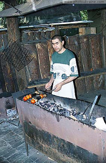  das Dorf Korobovy des Vorwerkes
Gebiet Charkow 