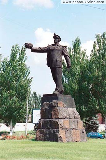  die Stadt Donezk. SHahtersky das Denkmal
Gebiet Donezk 