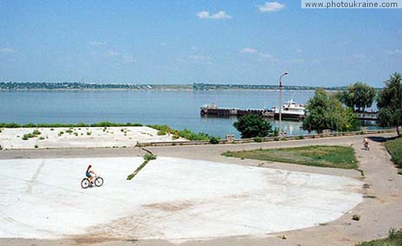 Town Kakhovka. Place of song festival Tavriyski Ihry Kherson Region Ukraine photos