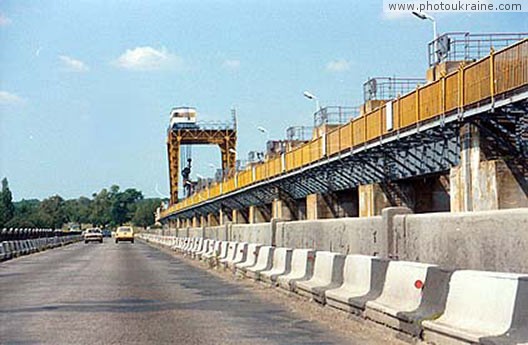 Town Nova Kakhovka. Kakhovka hydroelectricity station Kherson Region Ukraine photos