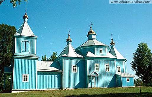  das Dorf Remchitsy. Die Kirche des Weihnachtens der Gottesmutter
Gebiet Rowno 