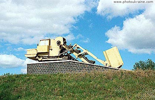 Village Myrne. Monument to Meliorators Rivne Region Ukraine photos