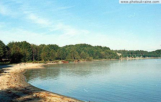 Village Svytiaz. Svytiaz lake Volyn Region Ukraine photos