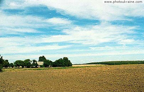  die Chaussee Winter--Pavlovka. Polessky das Vorwerk
Gebiet Wolynsk 