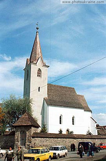 Town Khust. Church of Elizabeth Zakarpattia Region Ukraine photos