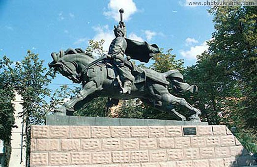  die Stadt Chmelnizk-. Das Denkmal Bogdanu Chmelnizk-
Gebiet Chmelnizk 