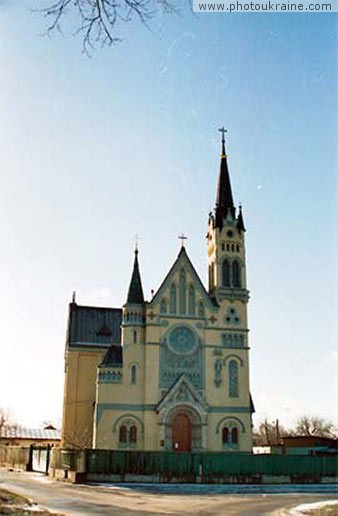 Town Fastov. Catholic Church Kyiv Region Ukraine photos