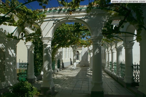 Yevpatoria. Interior yard of Karaim kenasa Autonomous Republic of Crimea Ukraine photos