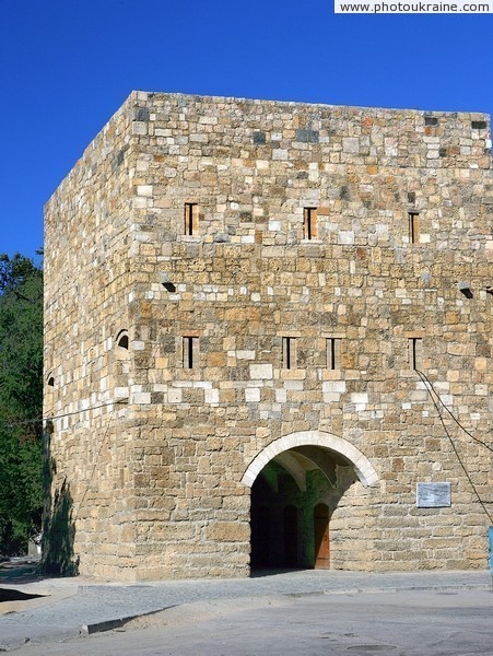 Yevpatoria. Reconstruction of town Gezlev's tower  Autonomous Republic of Crimea Ukraine photos