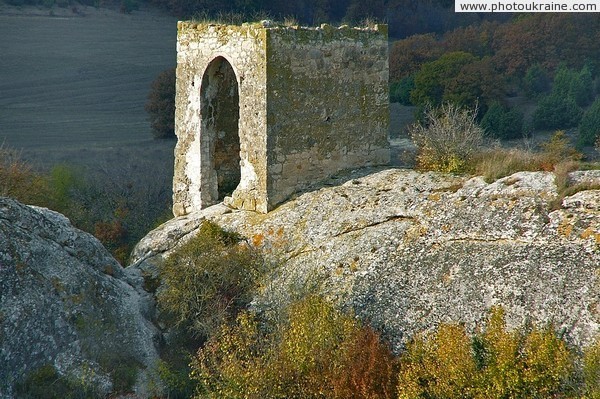 Ruins of seigniorial castle Kyz-Kule Autonomous Republic of Crimea Ukraine photos