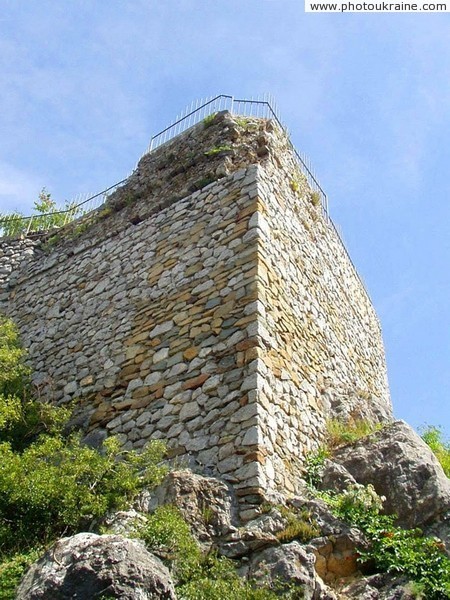 Gurzuf. Reconstruction of fragment of fortress Gorzouvites Autonomous Republic of Crimea Ukraine photos
