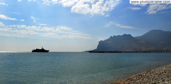 View of volcanic massif of Garadah from Koktebel Autonomous Republic of Crimea Ukraine photos