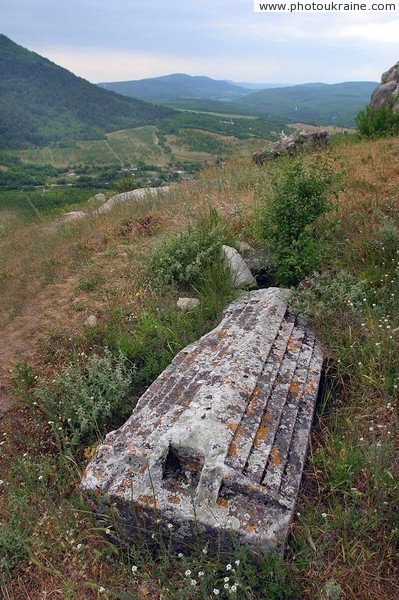 Ancient tomb Kachi-Kalion Autonomous Republic of Crimea Ukraine photos