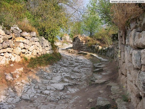 Municipal road of Chufut-Kale Autonomous Republic of Crimea Ukraine photos