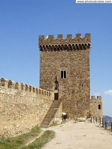 Sudak. Great tower of Consular Castle Autonomous Republic of Crimea Ukraine photos
