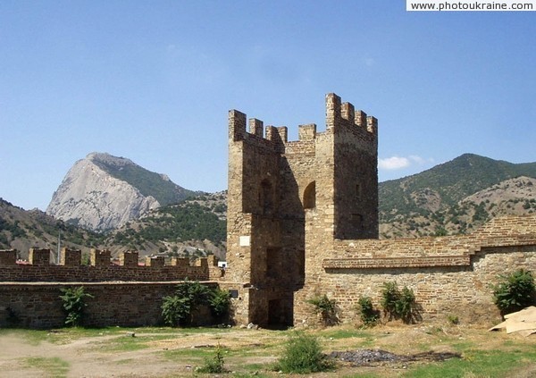 Sudak. Tower Giovanni Marione Autonomous Republic of Crimea Ukraine photos