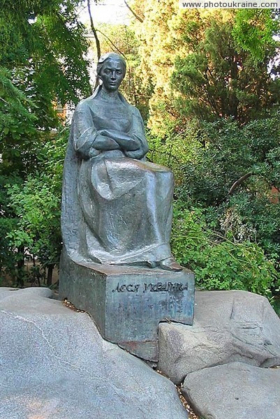 Yalta. Monument to L. Ukrainka Autonomous Republic of Crimea Ukraine photos