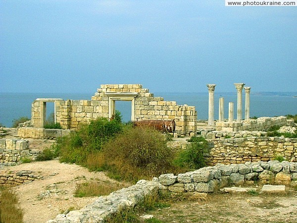 Chersones. The ruins of basilica Sevastopol City Ukraine photos