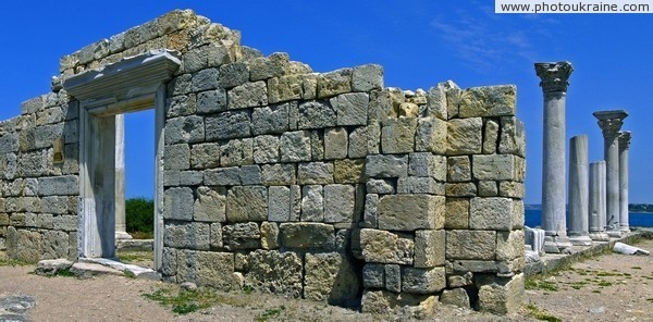 Chersones. The ruins of basilica Sevastopol City Ukraine photos