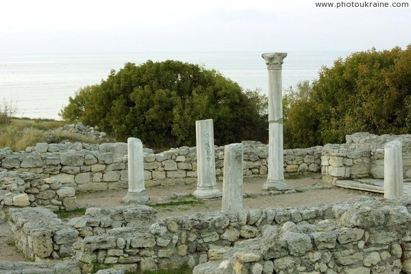 Chersones. The ruins of basilica Sevastopol City Ukraine photos