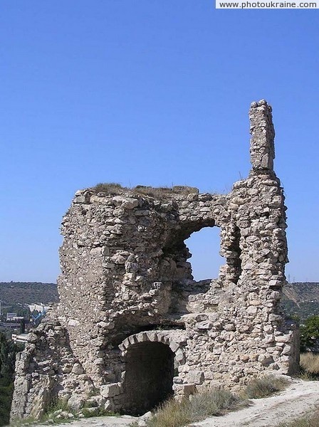 Inkerman. Remains of castle gate tower Sevastopol City Ukraine photos