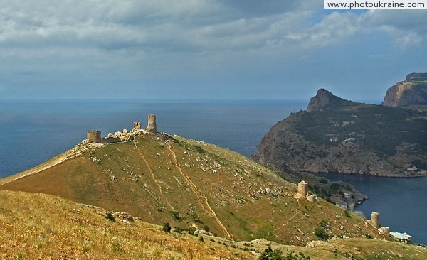 Balaklava. Ruins of castle Chembalo Sevastopol City Ukraine photos