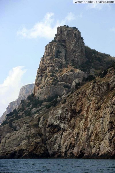 Rock at entrance to Balaklava bay Sevastopol City Ukraine photos