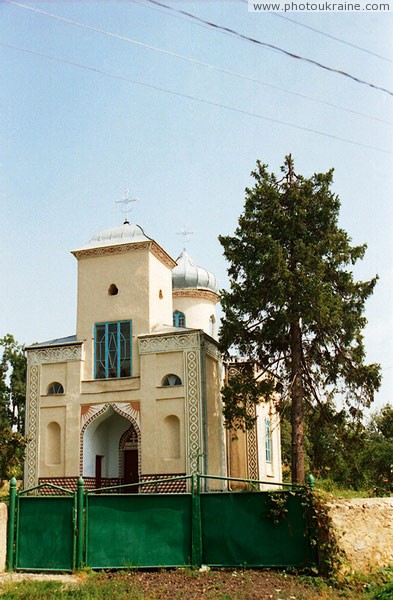 Antopil. Front facade Cross Church Vinnytsia Region Ukraine photos
