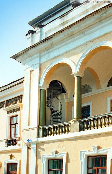 Kotyuzhany. Twisted iron attic ladder Vinnytsia Region Ukraine photos