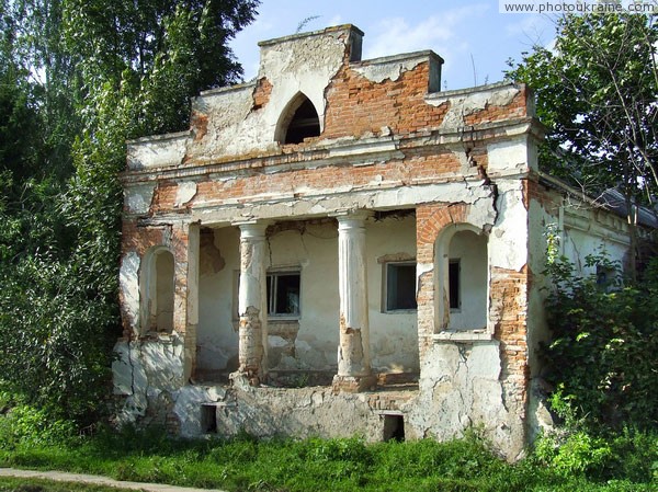 Novofastiv. Front facade of manor wing Vinnytsia Region Ukraine photos