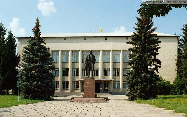 Yampil. Central square of town Vinnytsia Region Ukraine photos