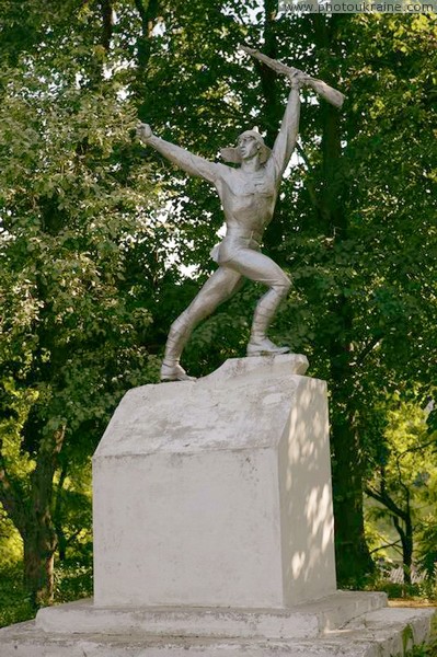 Khmilnyk. Monument to Red Cossacks Vinnytsia Region Ukraine photos