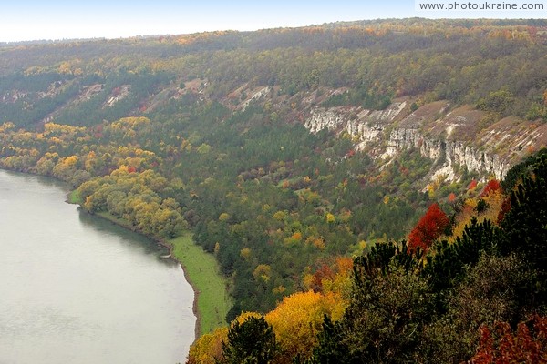 Oksanivka. Autumn colors Dniester bank Vinnytsia Region Ukraine photos