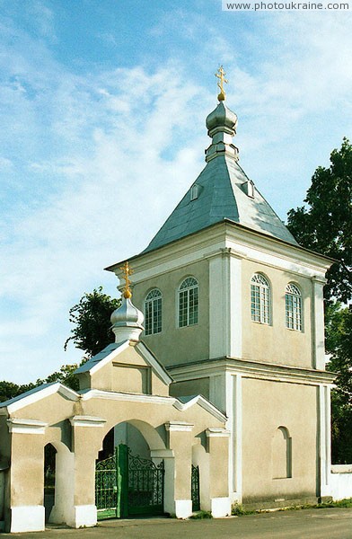 Berestechko. Gates and church bell tower of Egor Church Volyn Region Ukraine photos