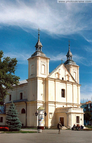 Volodymyr-Volynskyi. Front facade of Joachim and Anna church Volyn Region Ukraine photos