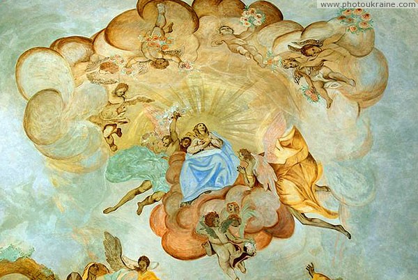 Holoby. Frescoes by Michael church Volyn Region Ukraine photos